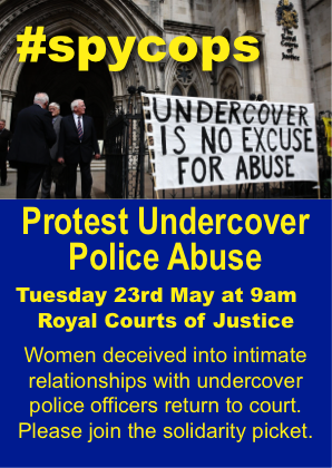 This Tuesday! Picket outside hearing of case around spycop Marco Jacob’s relationships