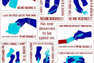 No one deserves to be spied on – postcards now available