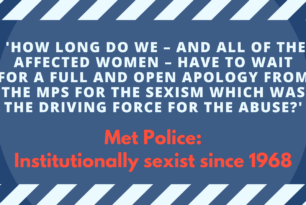 MET POLICE FAIL TO ACKNOWLEDGE INSTITUTIONAL SEXISM IN APOLOGY TO WOMEN DECEIVED INTO RELATIONSHIPS BY UNDERCOVER OFFICERS.