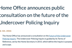 Statement on Home Office consultation on future of #Spycops Inquiry